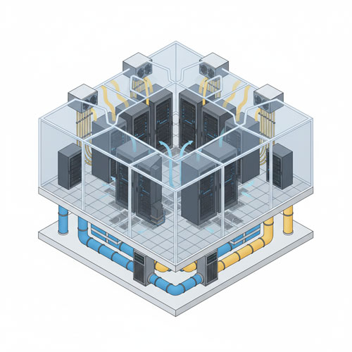 Kabinet-PDU Soğuk-Sıcak Koridor Sistemleri