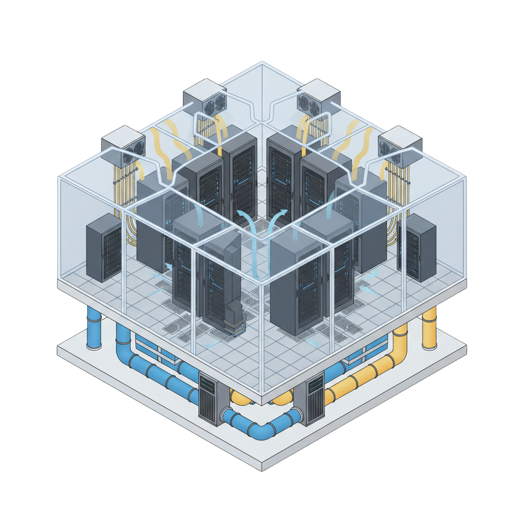 Kabinet-PDU Soğuk-Sıcak Koridor Sistemleri